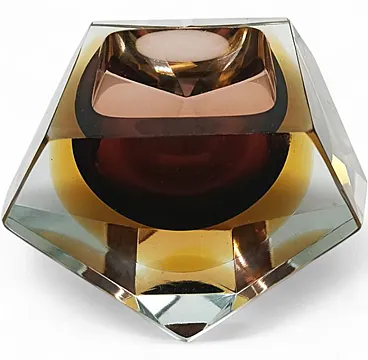 Ashtray in Murano glass by Flavio Poli for Seguso, 1960s