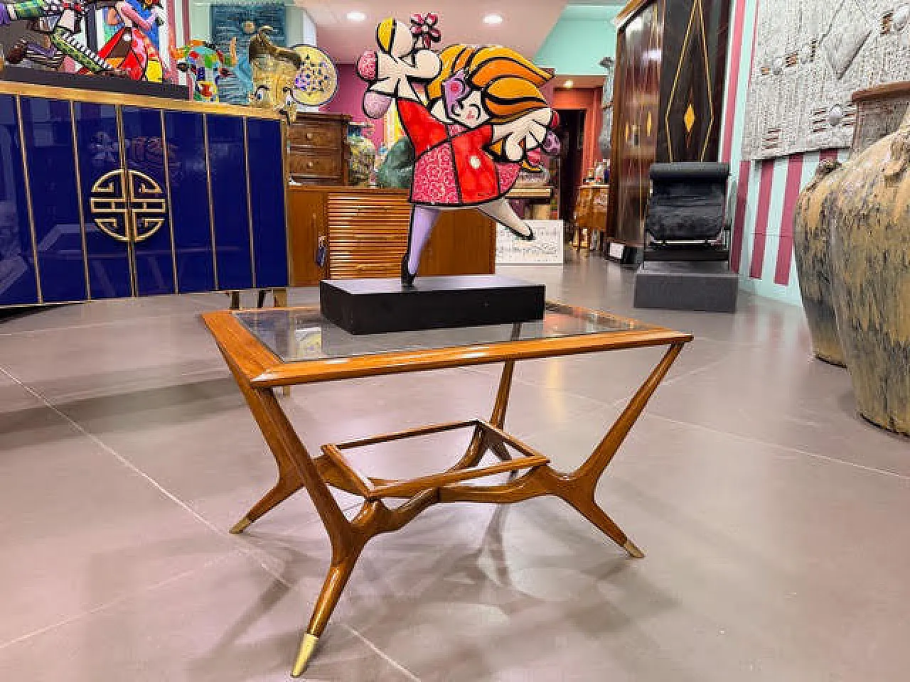 Teak coffee table, 1950s 2