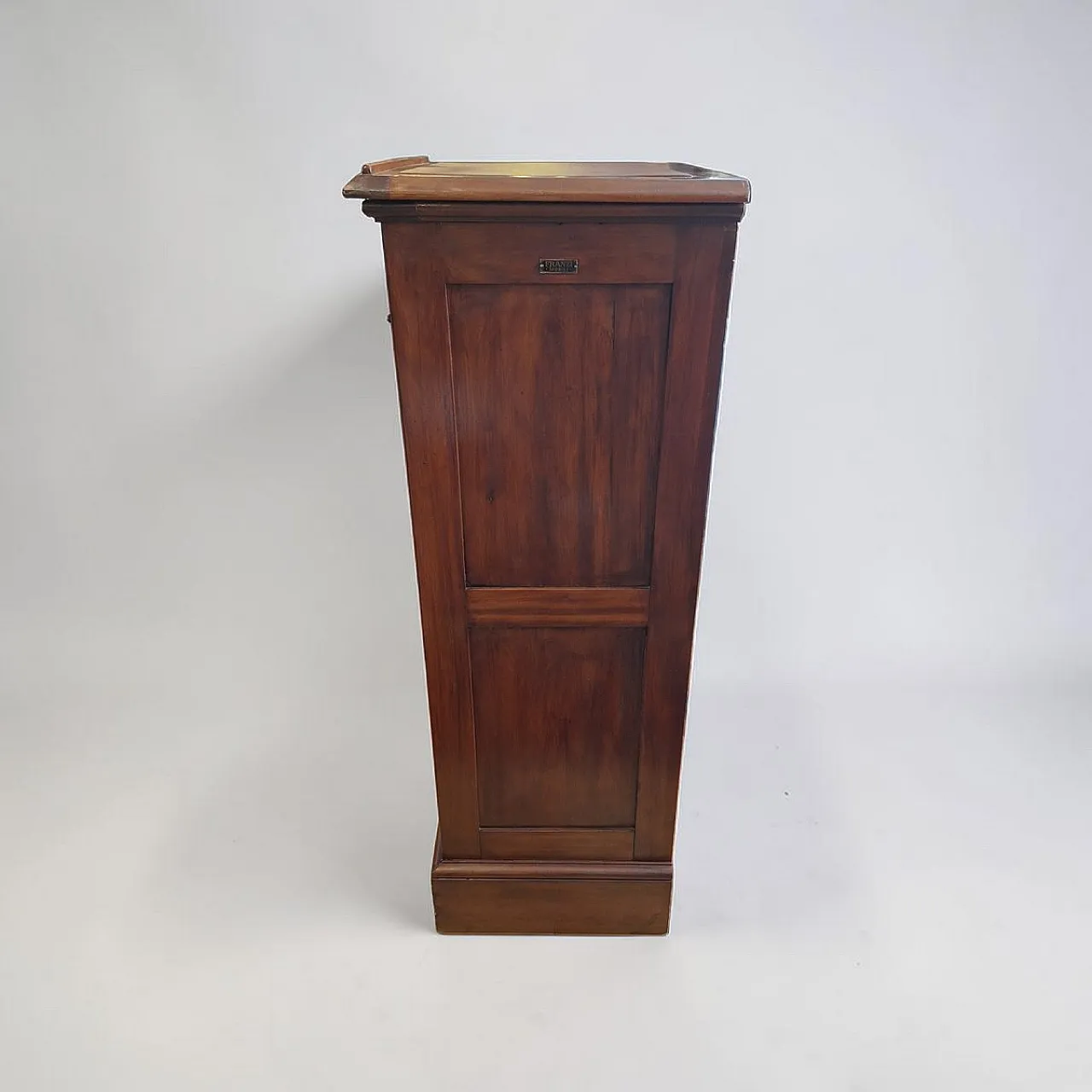 Wooden filing cabinet with shutter from Franzi, 1950s 7