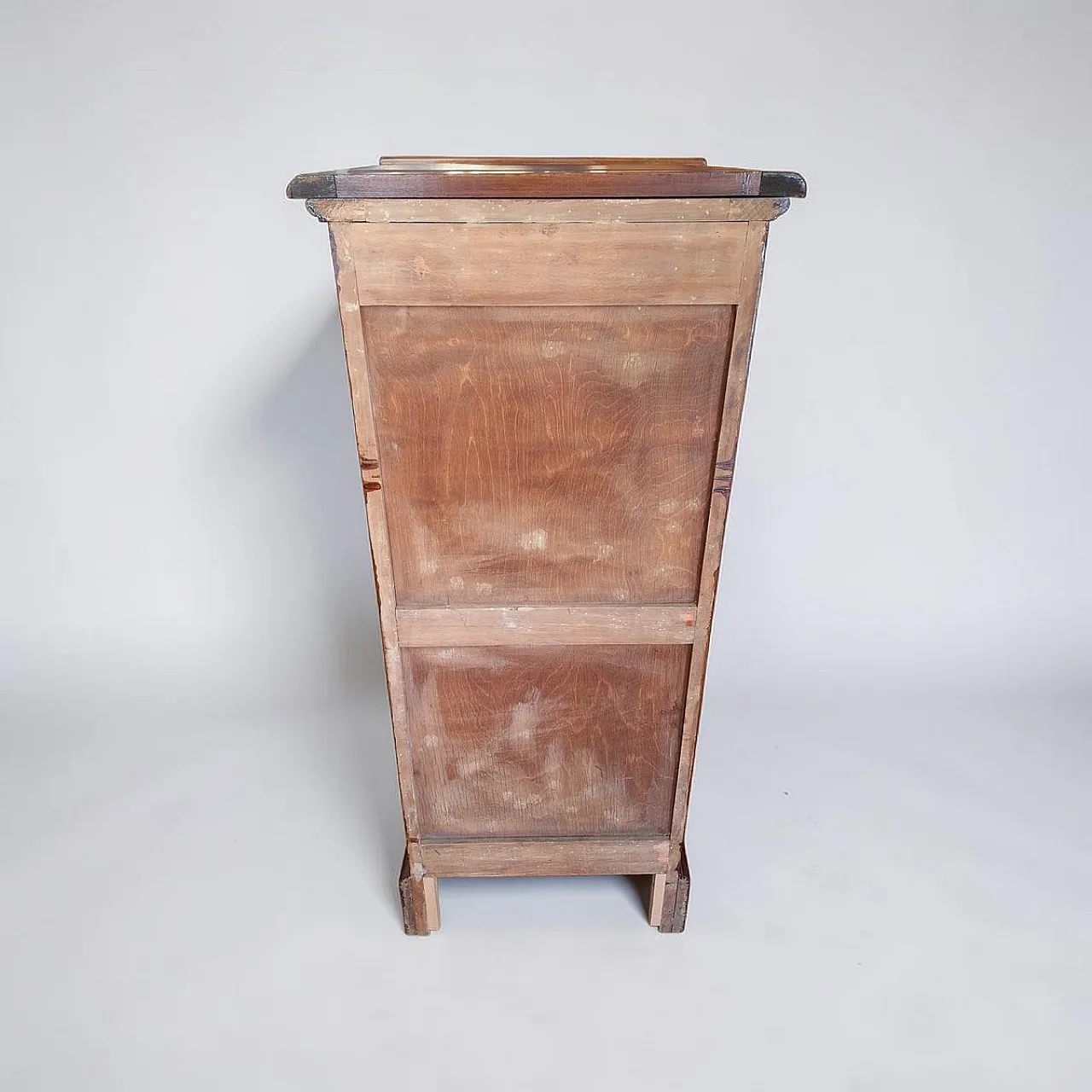 Wooden filing cabinet with shutter from Franzi, 1950s 8