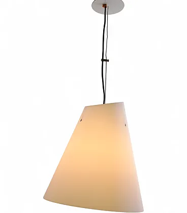 Flush-flush glass pendant lamp, 1970s