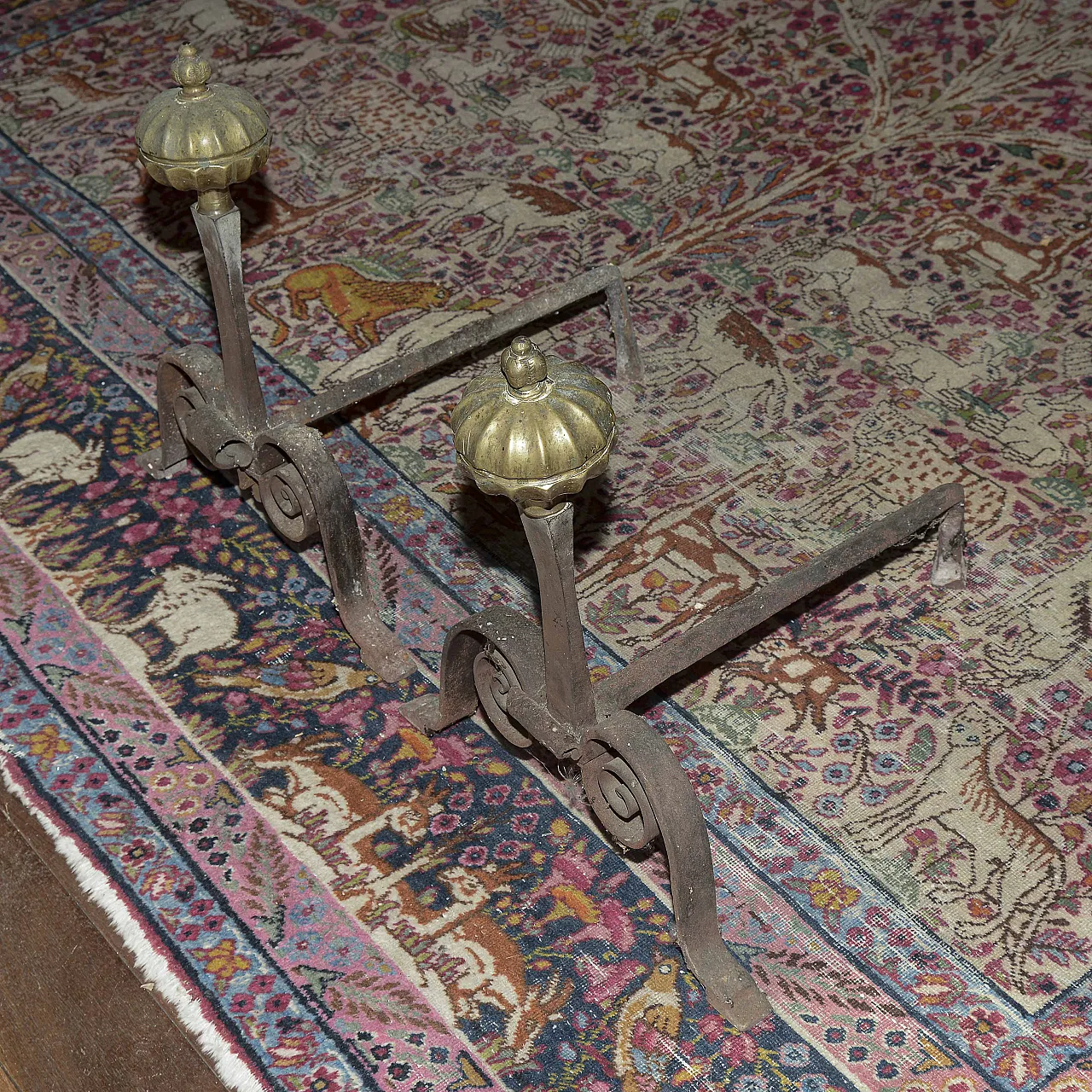 Pair of wings with machined metal pomes, late 19th century 1