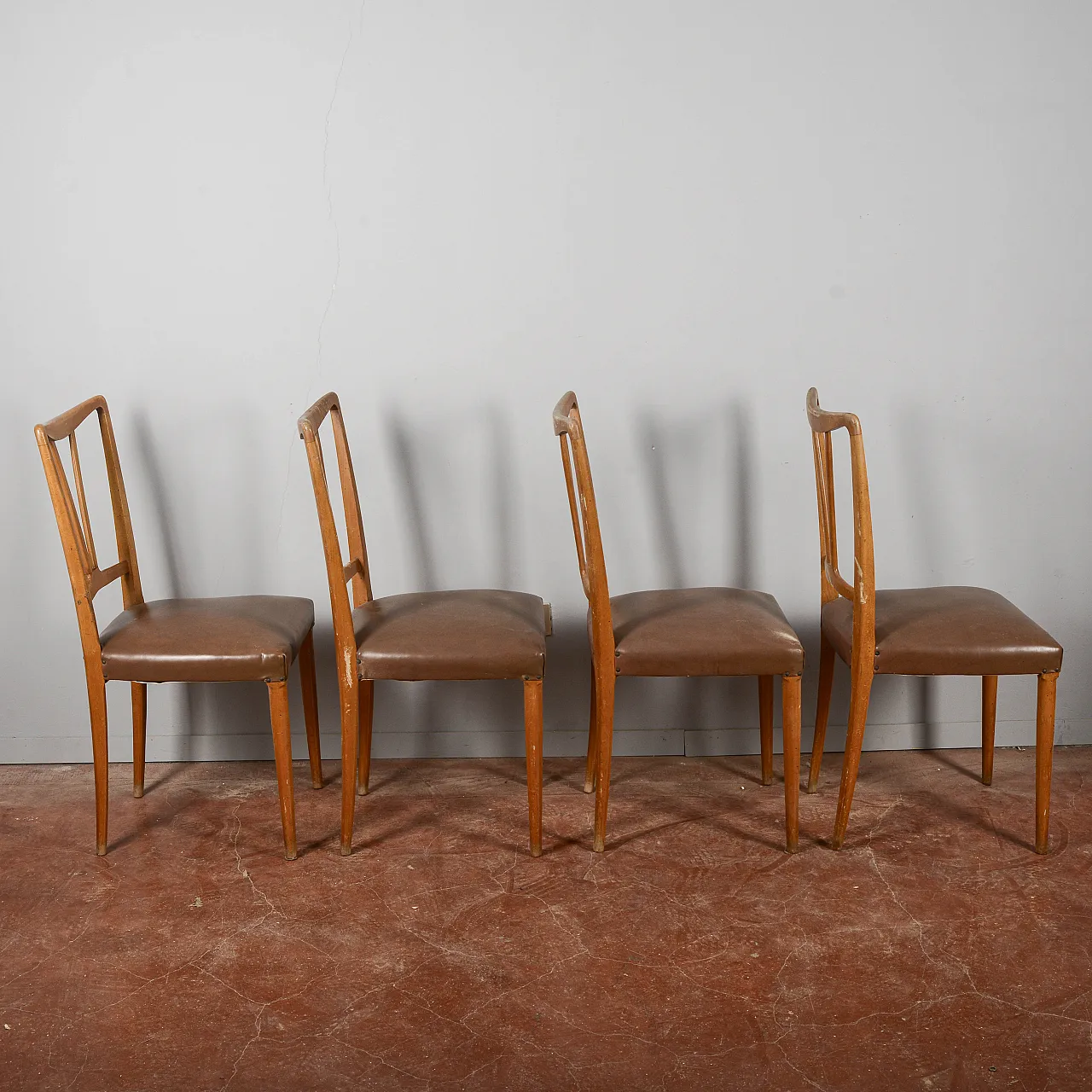 4 Sedie in vilpelle, metà '900 4