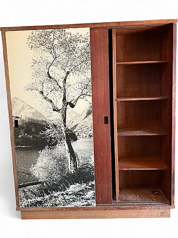 Armadio impiallacciatura in faggio,  anni ‘70