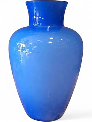 Large cased glass vase from Vistosi, 1990s