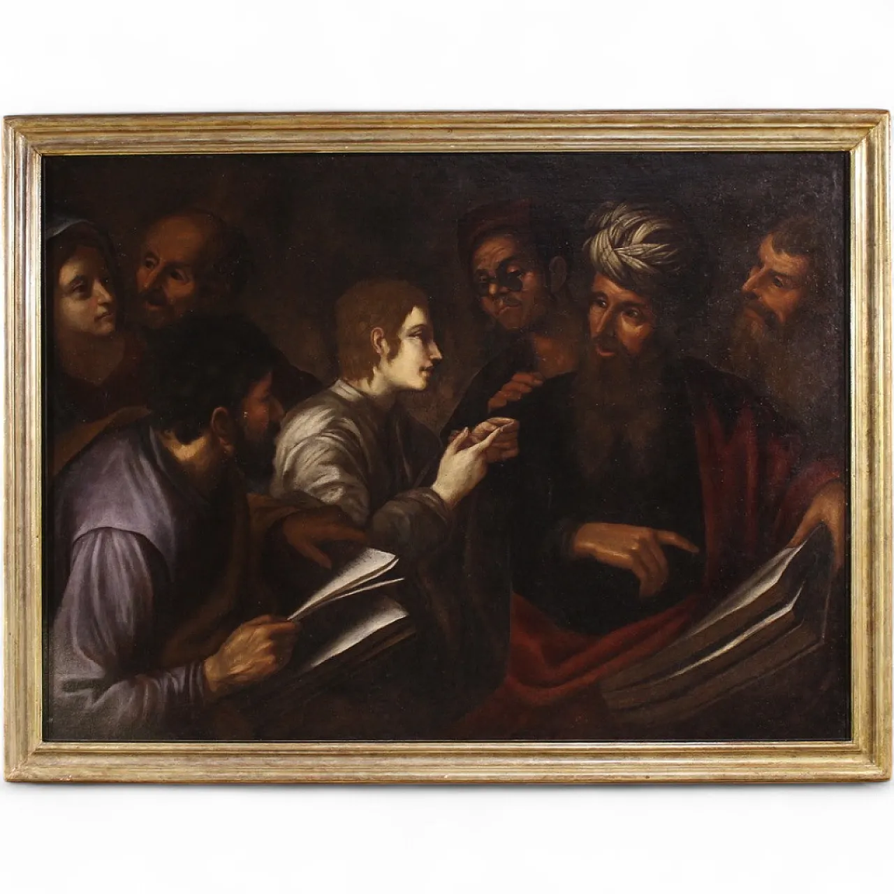 Italian painting, Christ among the Doctors,  17th century 16