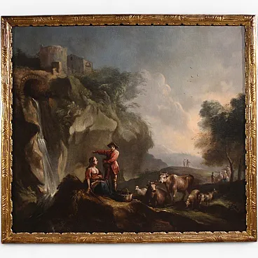 Italian painting, landscape, 18th century