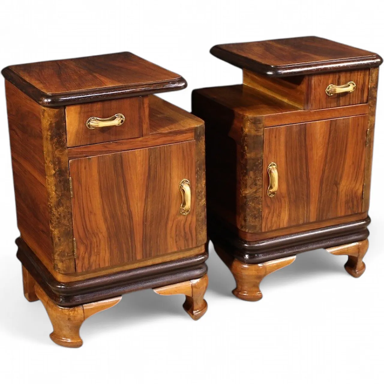 Pair of Italian bedside tables, 20th century 13