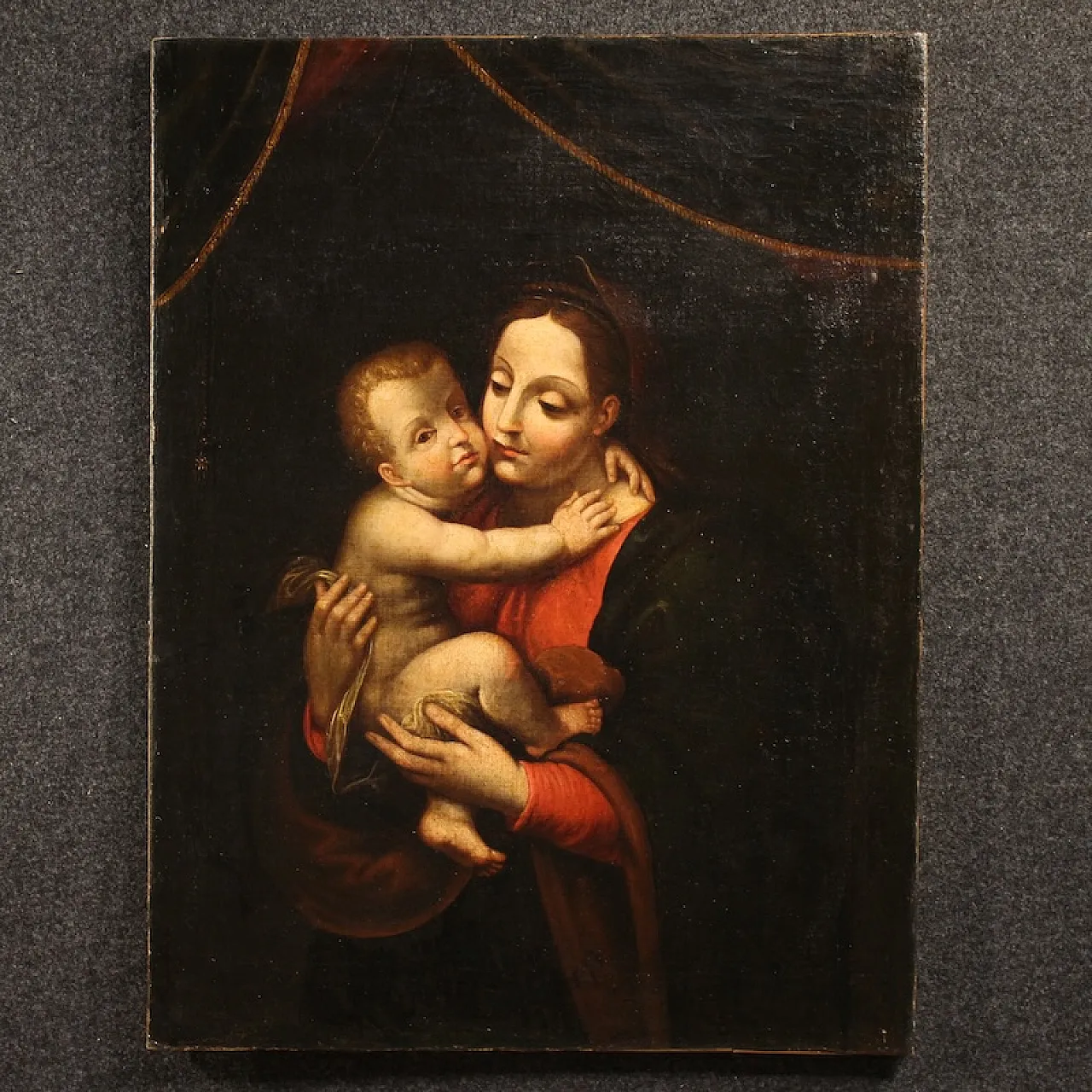 Religious painting, Madonna with child, 18th century 2