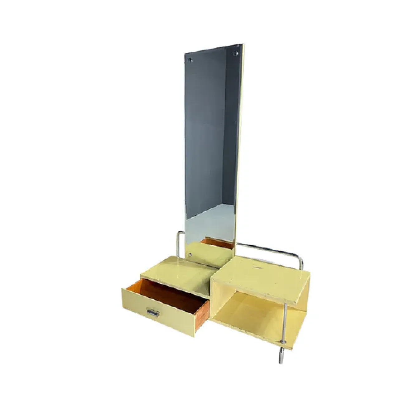 Bauhaus dressing table mirror in wood, metal and glass Slezák, 1930s 5