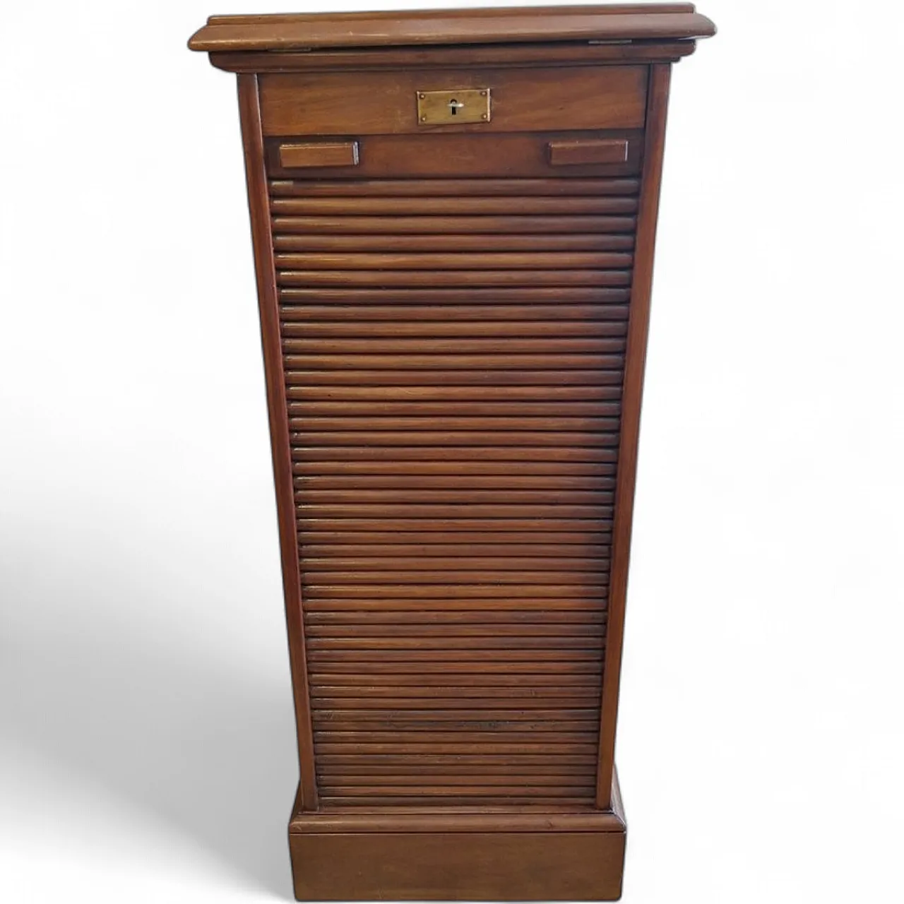 Wooden filing cabinet with shutter from Franzi, 1950s 10