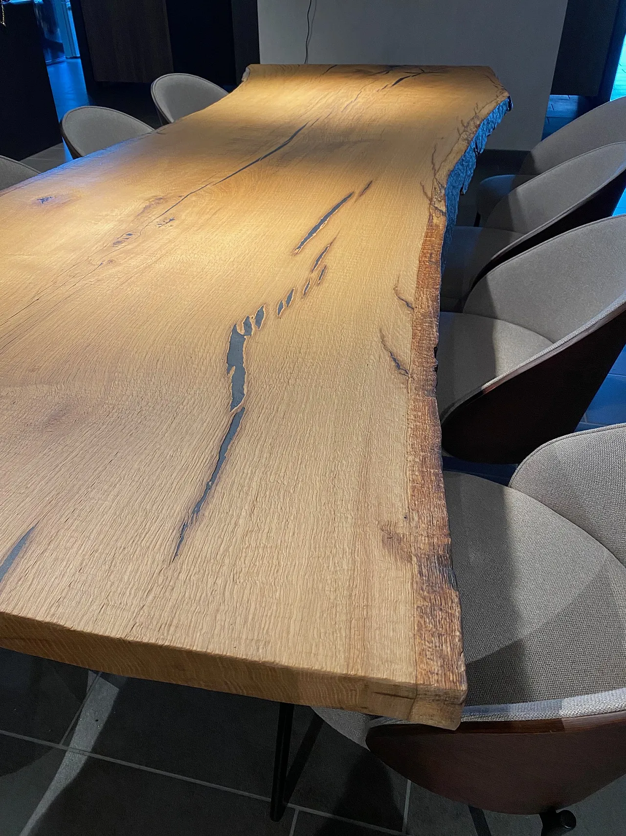 Tavolo da pranzo in legno Live Edge, 2000 3