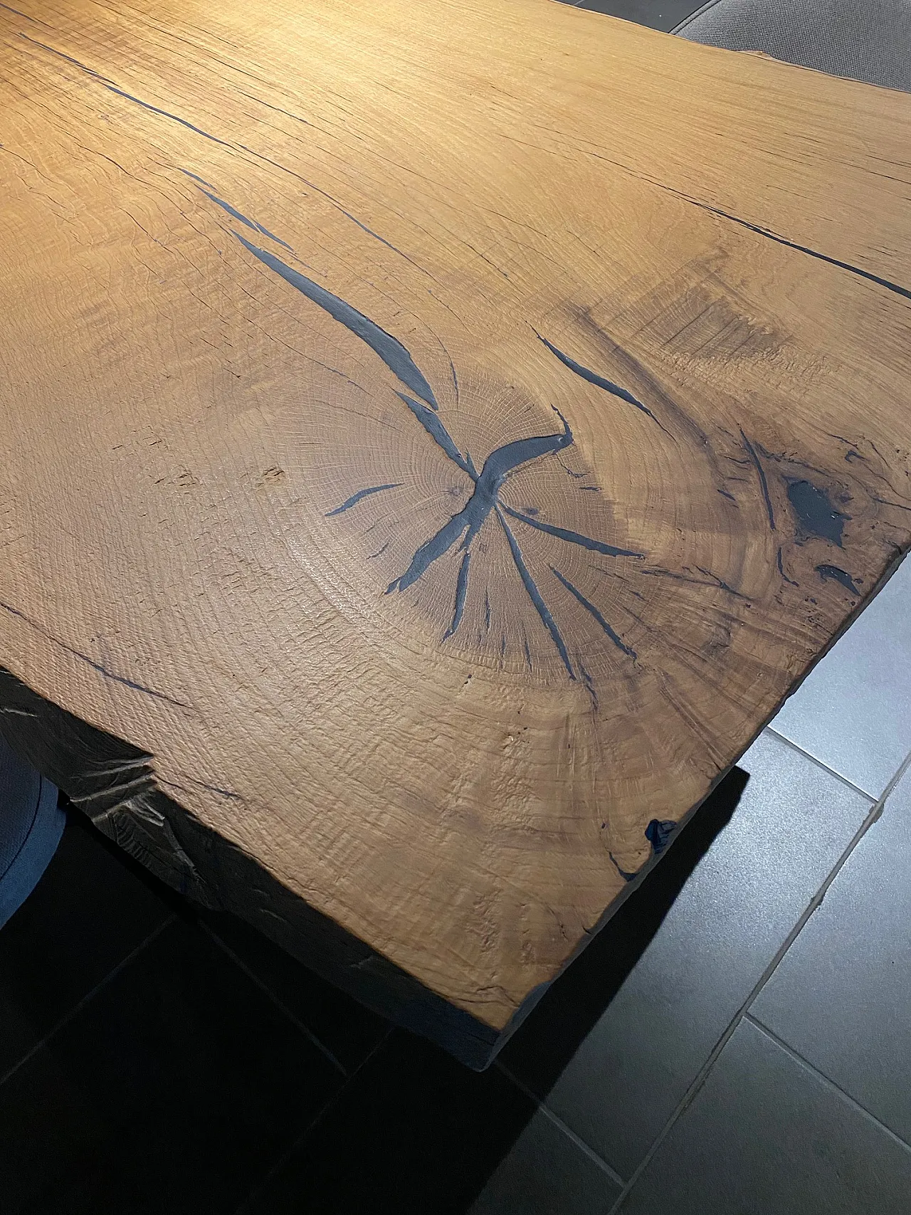 Tavolo da pranzo in legno Live Edge, 2000 5