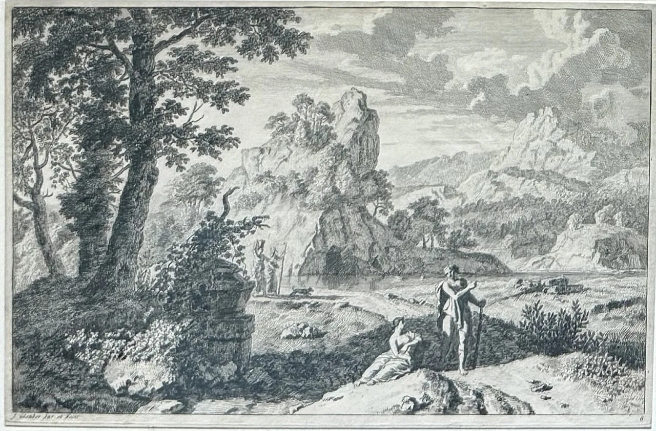 4 Etchings by Johannes (Jan)Glauber, 17th century 4