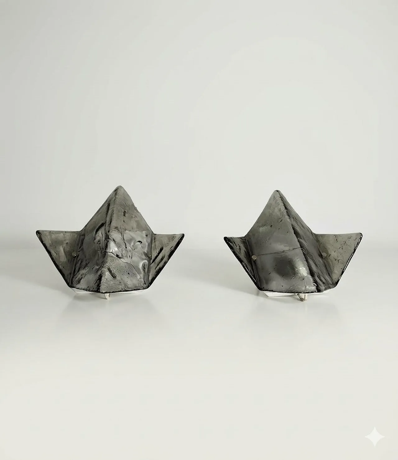 Pair of LP253 Murano glass sconces Carlo Nason for Mazzega, 70s 8