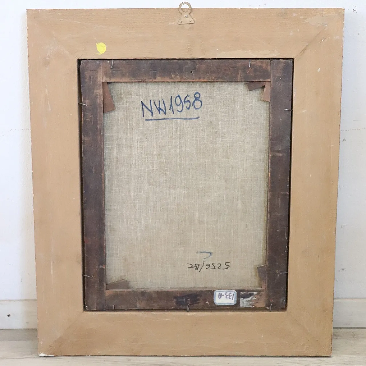 Ancient oil painting on canvas Maenad mythological figure, 19th century 11