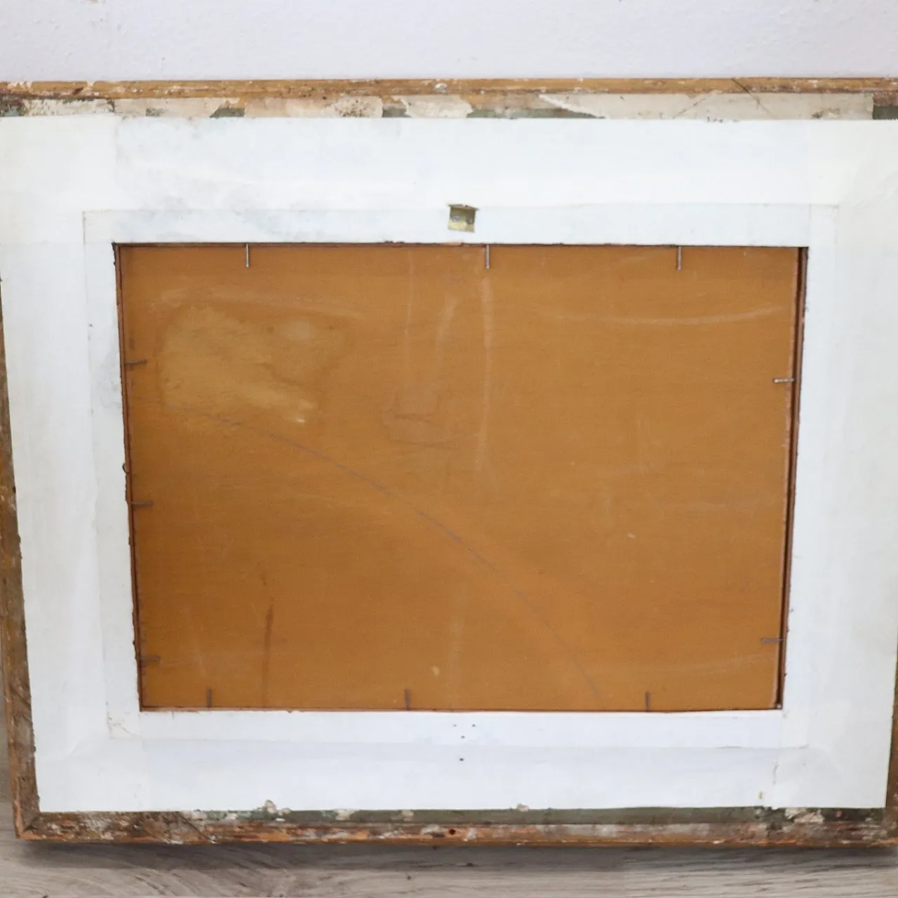 Oil painting on plywood "pensive girl" signed A. Villa, 19th century 15