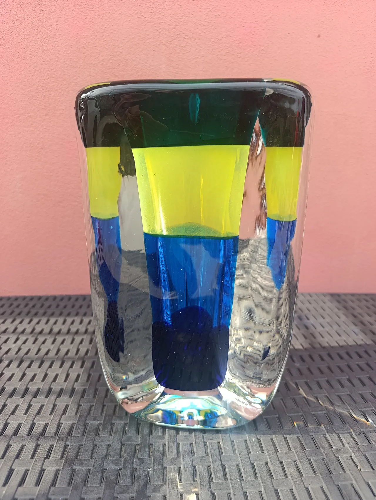Submerged Murano vase, 80s 1