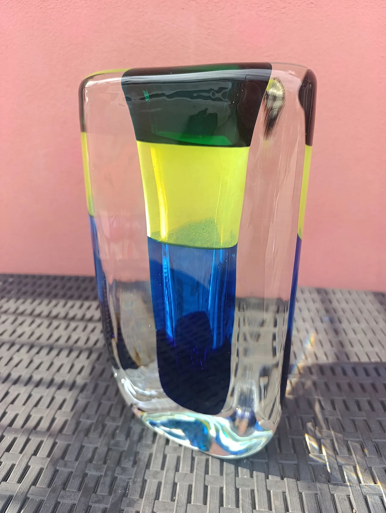 Submerged Murano vase, 80s 2