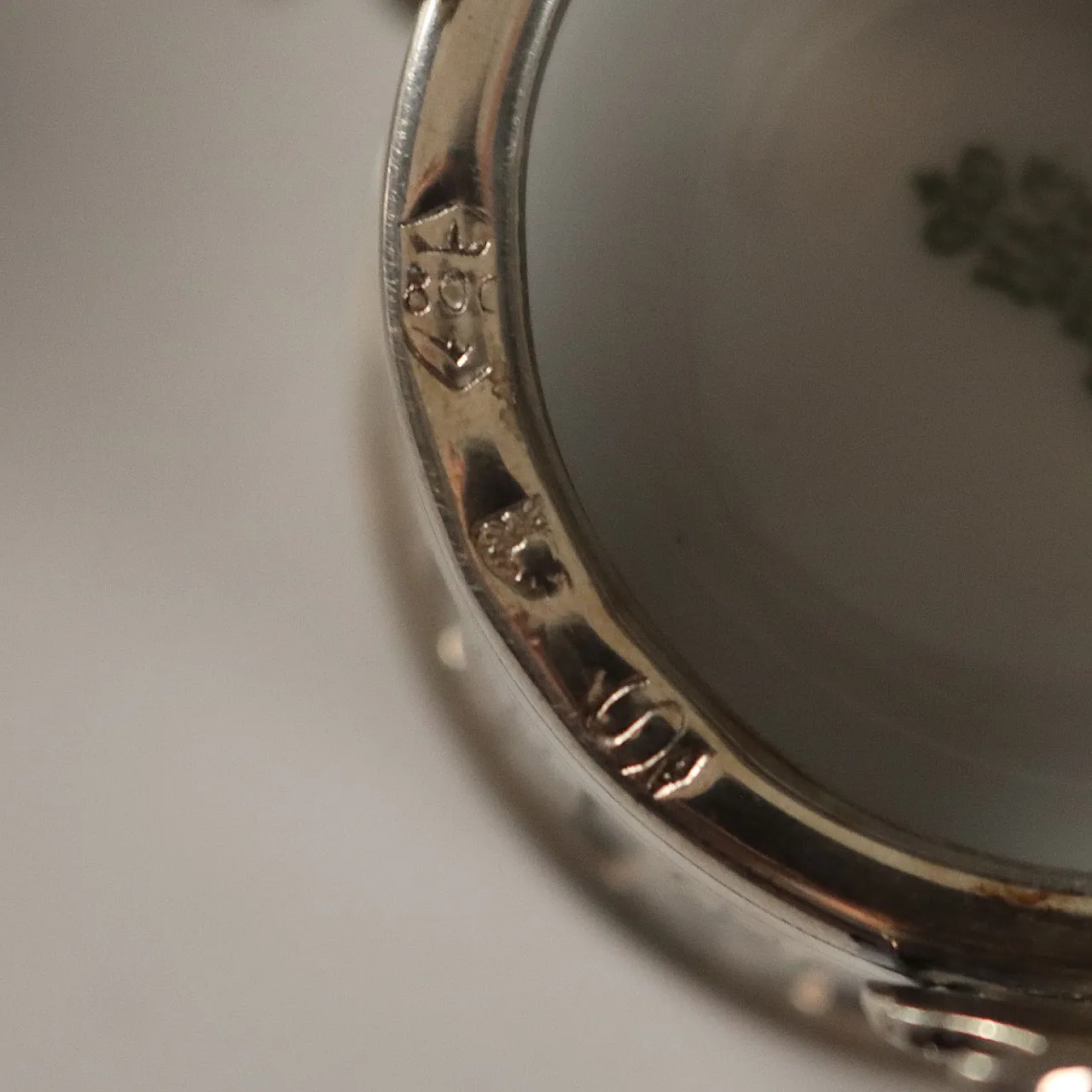 6 Tazzine da caffè in argento e porcellana di Heinrich, '900 10