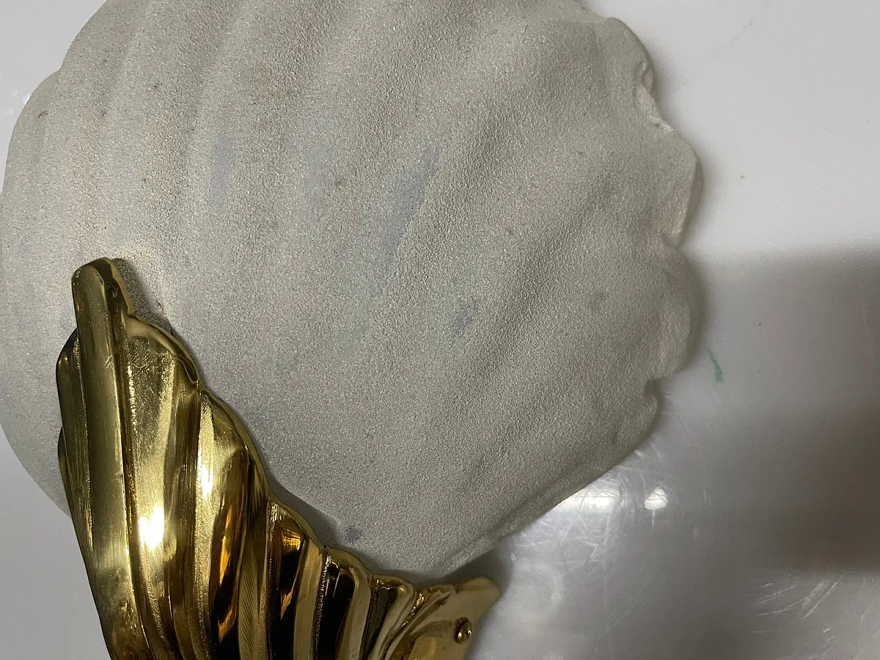 Pair of Italian Murano Glass Shell Sconces, 1960s 7