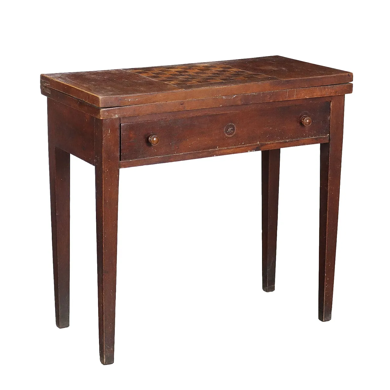 Game table with openable walnut top, 19th century 1