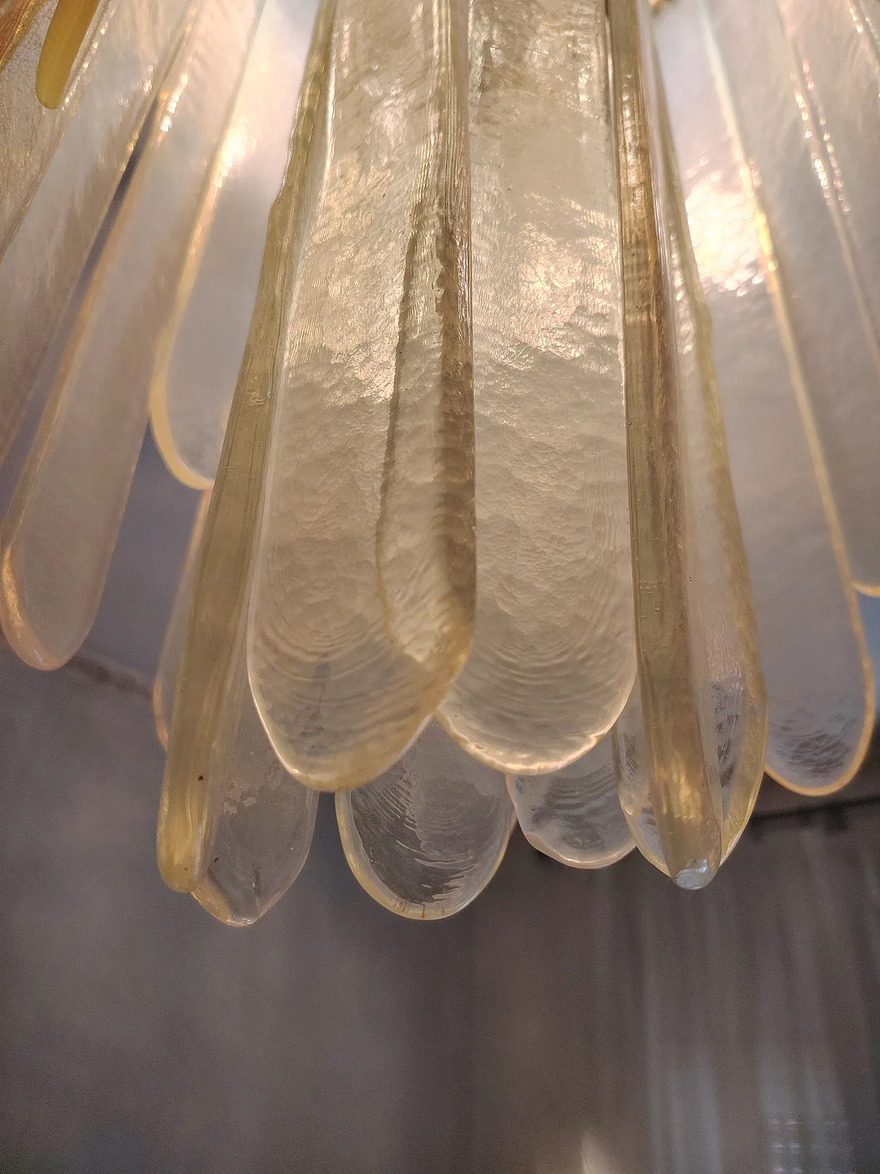 Lampada a sospensione Water Fall di Nason per Mazzega, anni '60 3