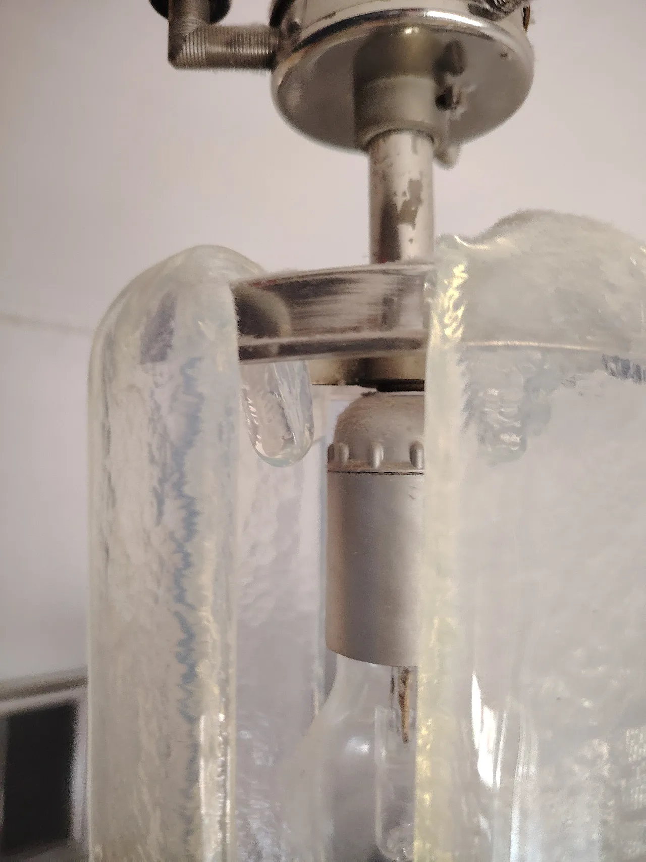 Lampada a sospensione Water Fall di Nason per Mazzega, anni '60 11