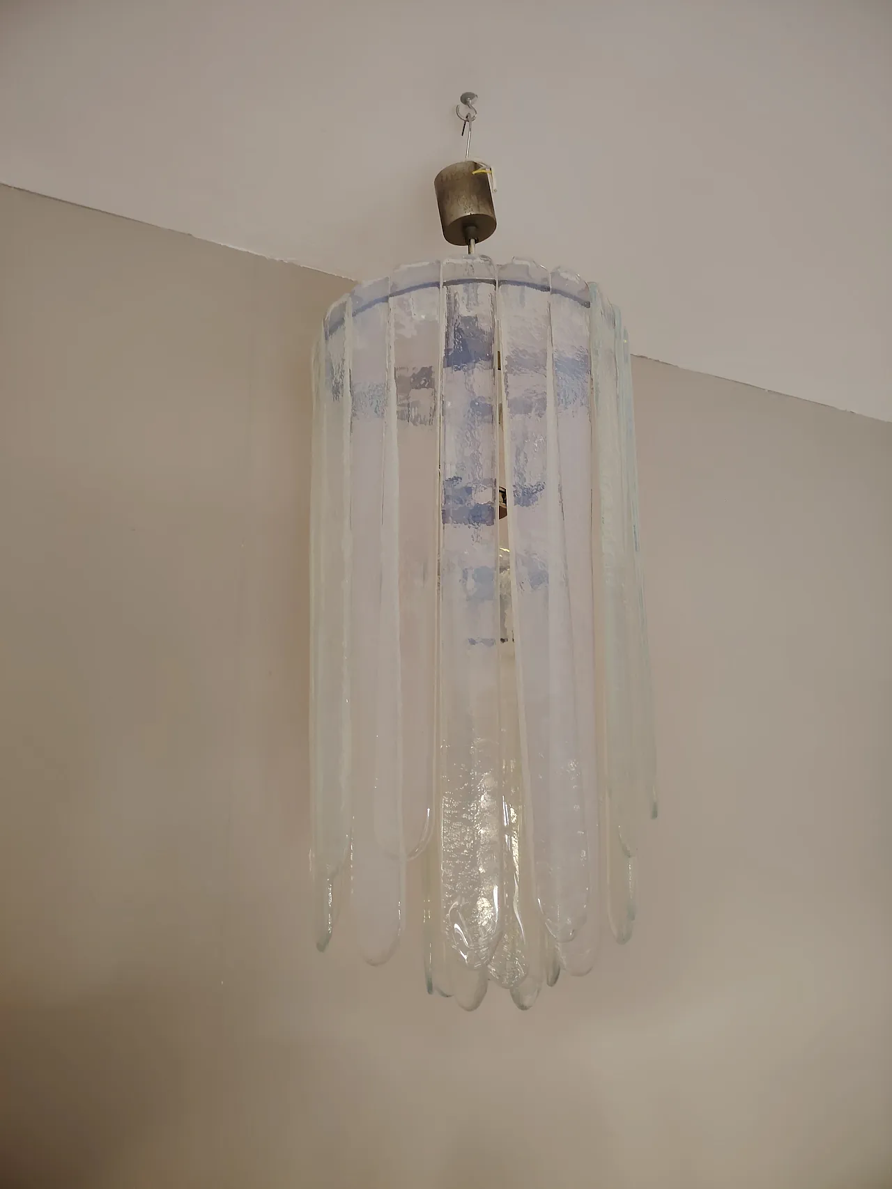 Lampada a sospensione Water Fall di Nason per Mazzega, anni '60 12