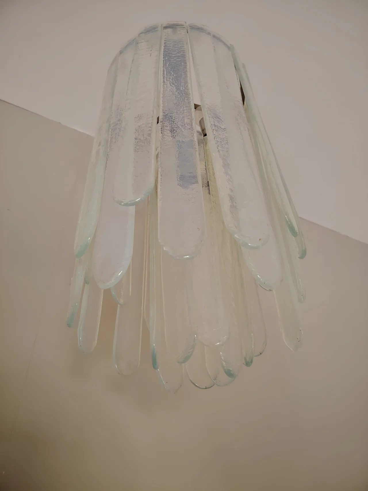 Lampada a sospensione Water Fall di Nason per Mazzega, anni '60 13