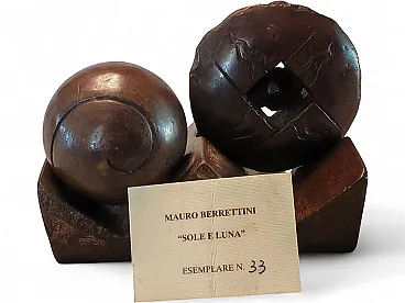 Bronze sculpture Sun and Moon by Mauro Berrettini – Limited Edition