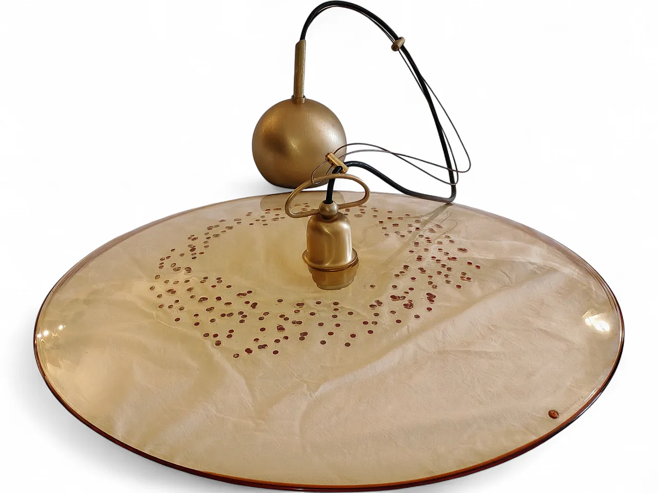 La Murrina chandelier Murano glass and brass, 1970s 4