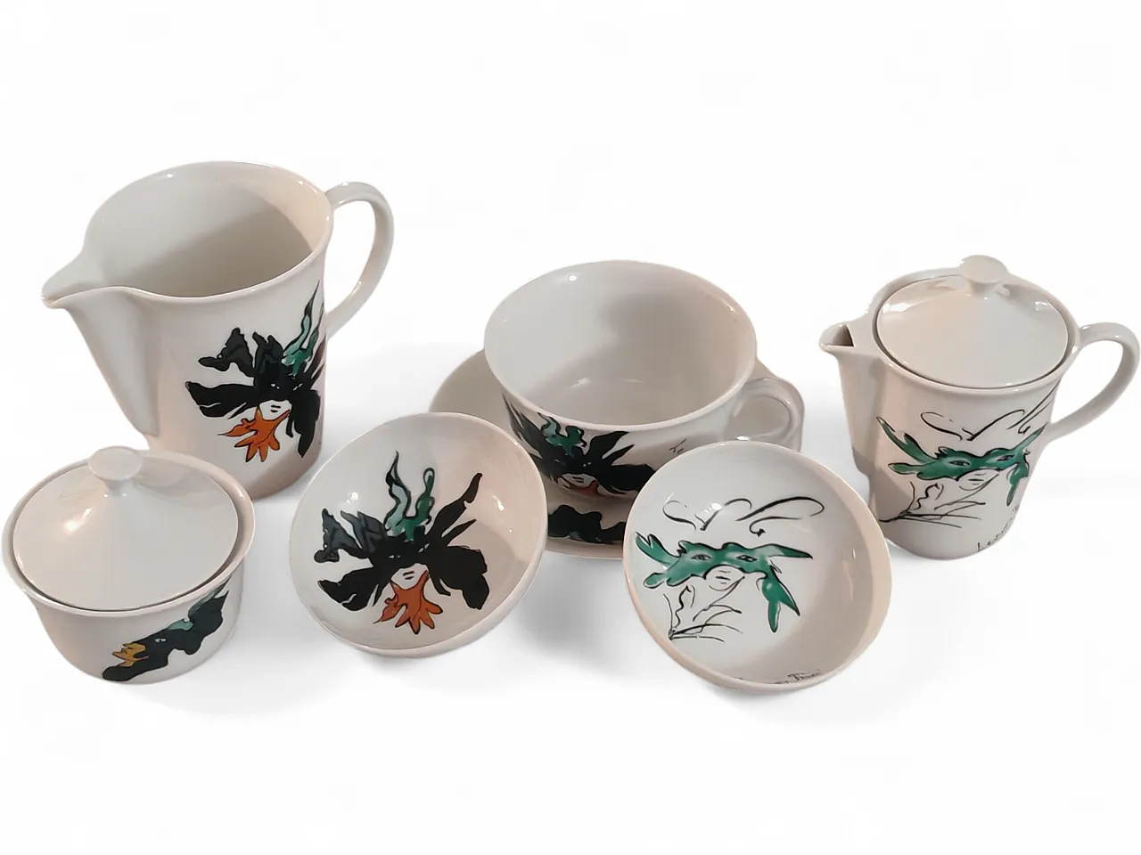 Leonor Fini Le Maschere service Verbano Laveno, 1951 9