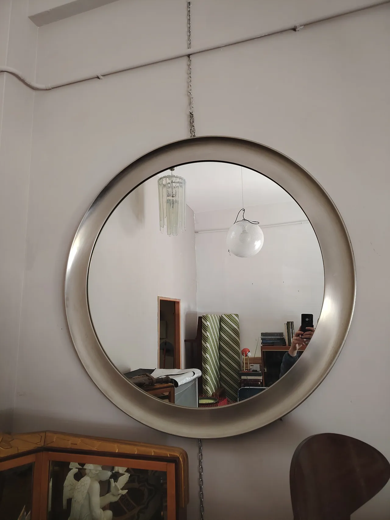 Specchio di Sergio Mazza per Artemide, anni '70 1