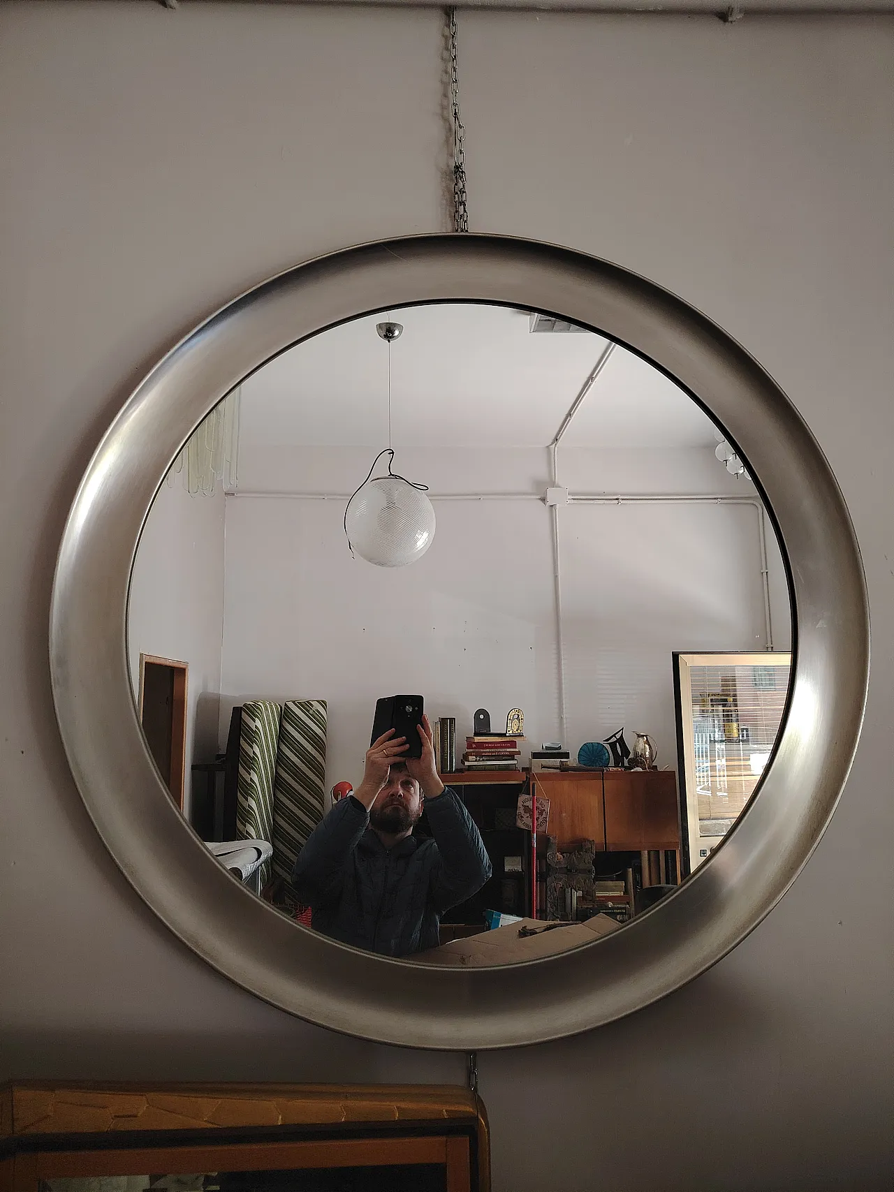 Specchio di Sergio Mazza per Artemide, anni '70 6