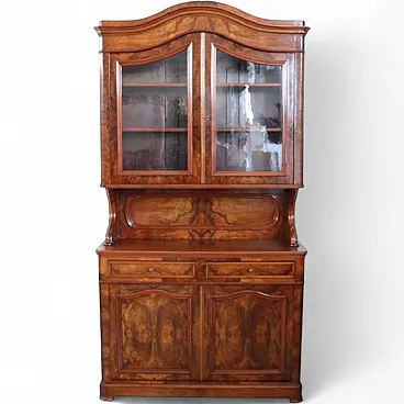 Credenza antica in radica di noce, '800