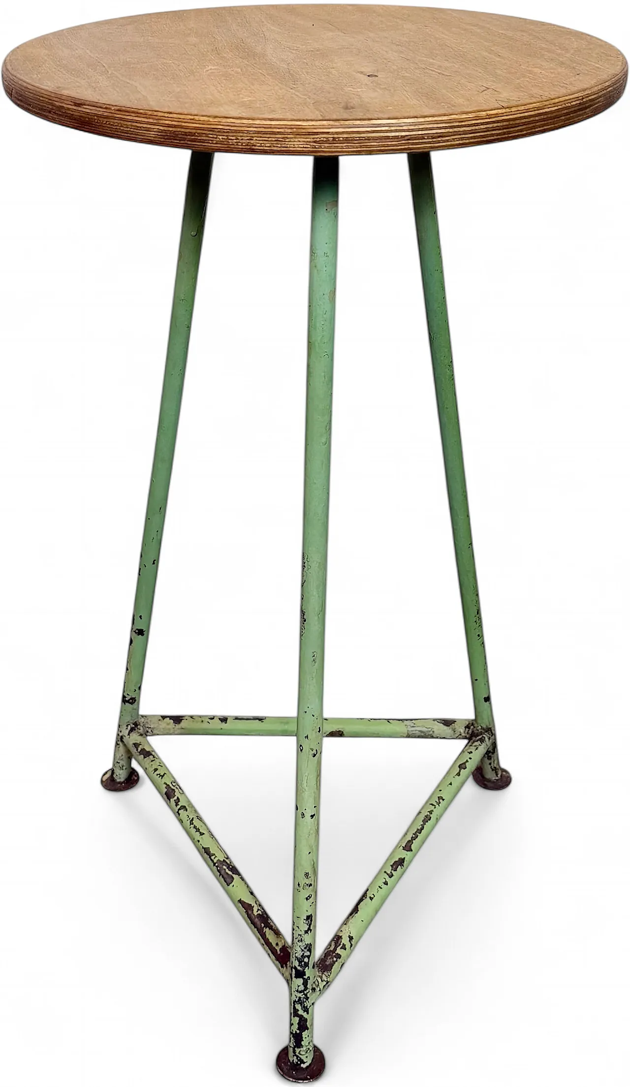 Green Industrial Workshop Stool, 1960s 13