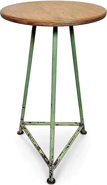 Green Industrial Workshop Stool, 1960s