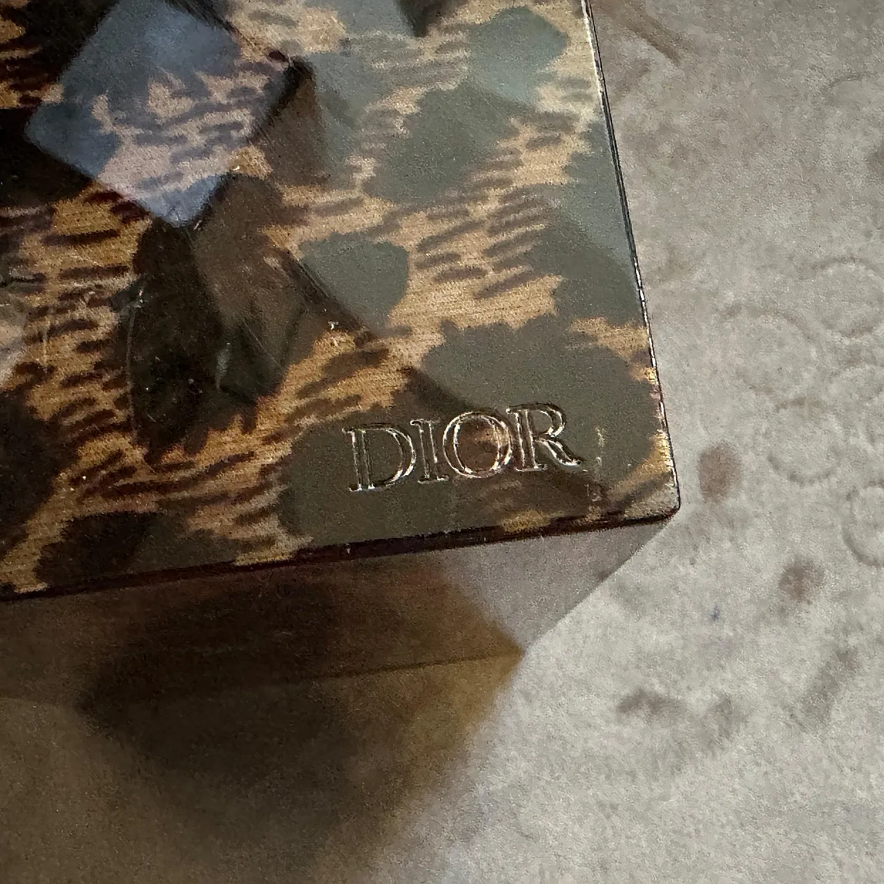 Mid-Century Modern faux leopard lucite containers by Dior Home, 1980s 8