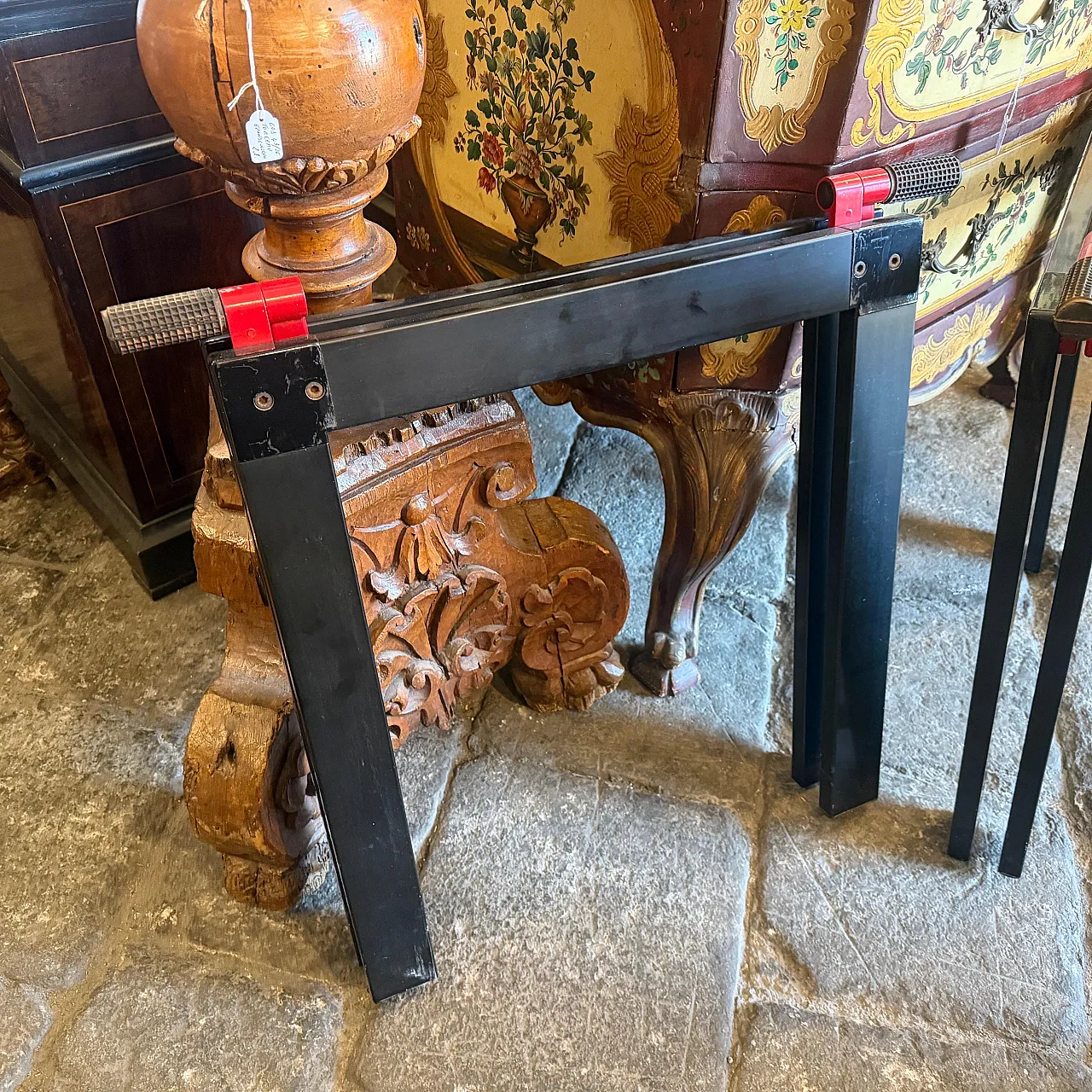 Pair of easels for Gaetano Table by Gae Aulenti for Zanotta, 1970s 7