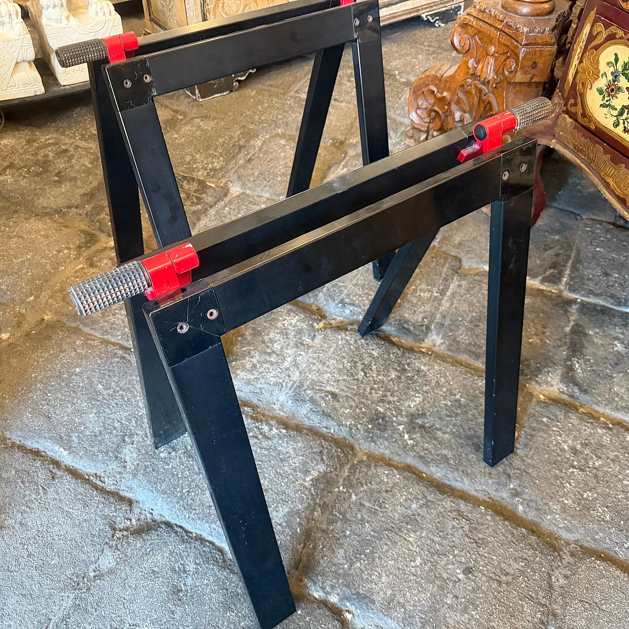 Pair of easels for Gaetano Table by Gae Aulenti for Zanotta, 1970s 9