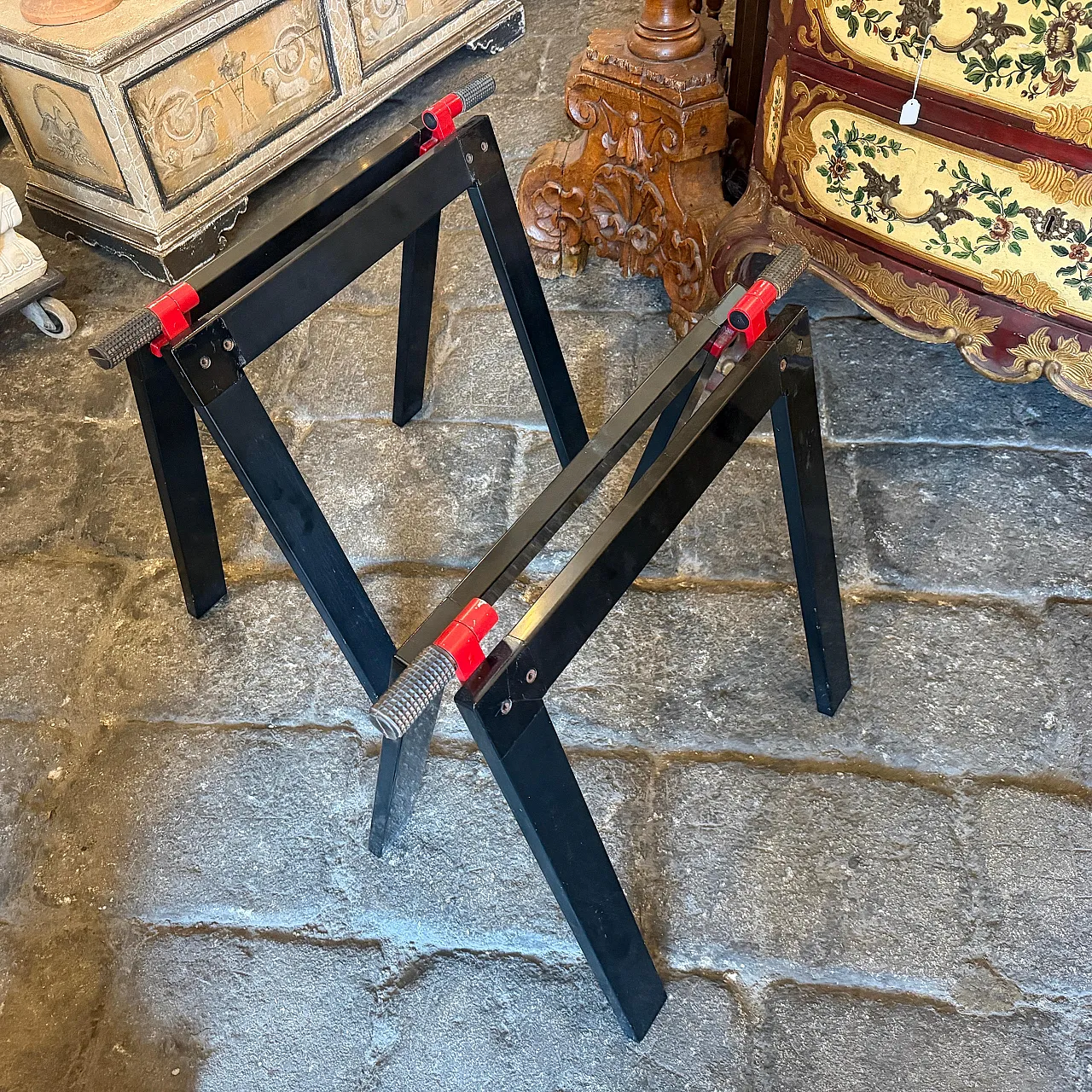 Pair of easels for Gaetano Table by Gae Aulenti for Zanotta, 1970s 12