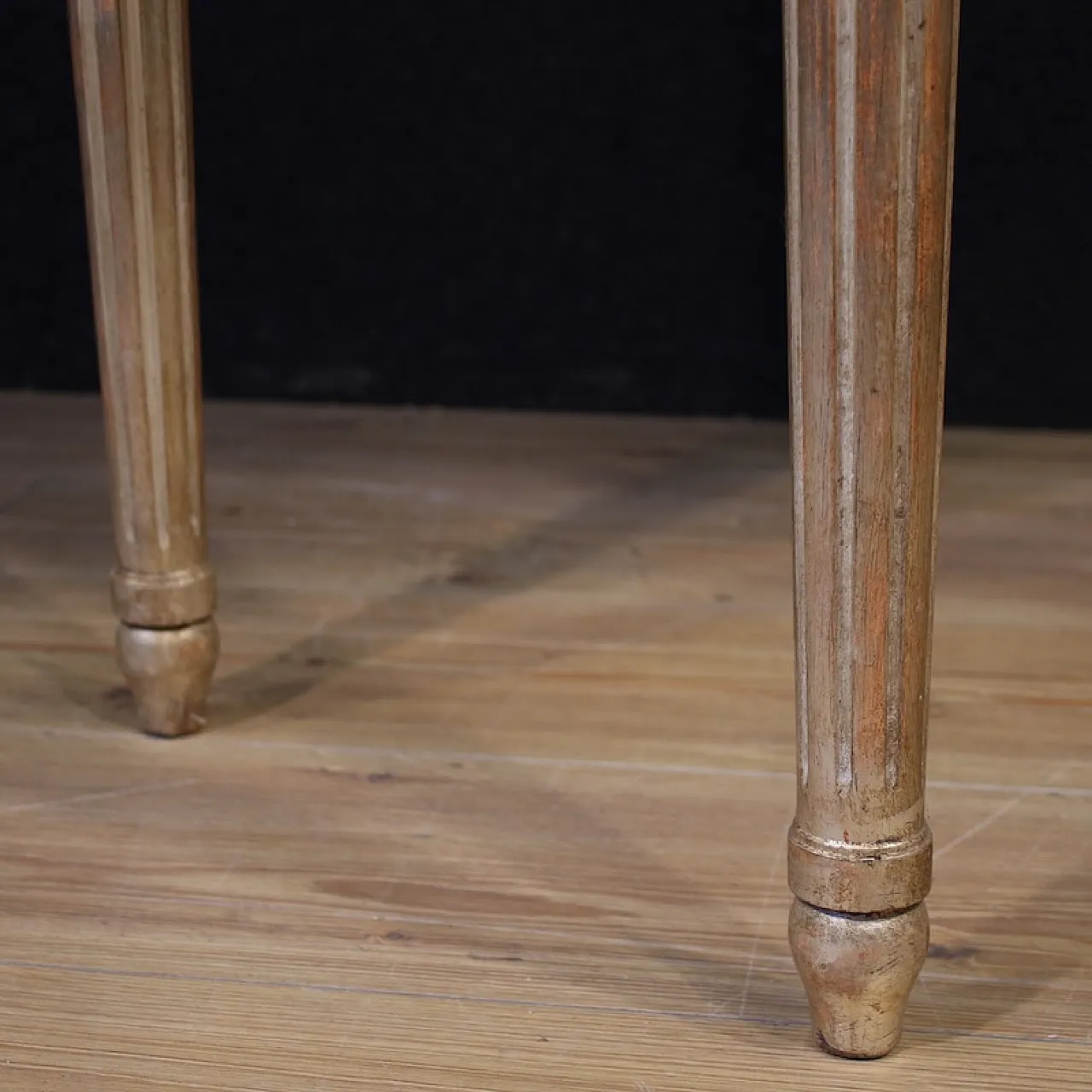 Louis XVI style lacquered cerved console, 20th century 12