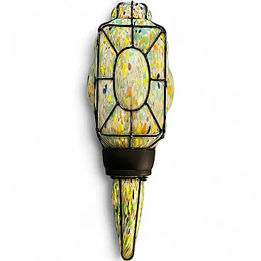 Lampada da parete da collezione in vetro di Murano, anni '70
