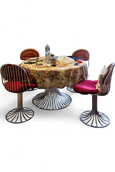 Set da pranzo Space Age Margot di Gastone Rinaldi per RIMA, anni '70