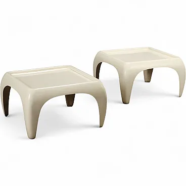 Pair of Space Age coffee tables, late 20th century