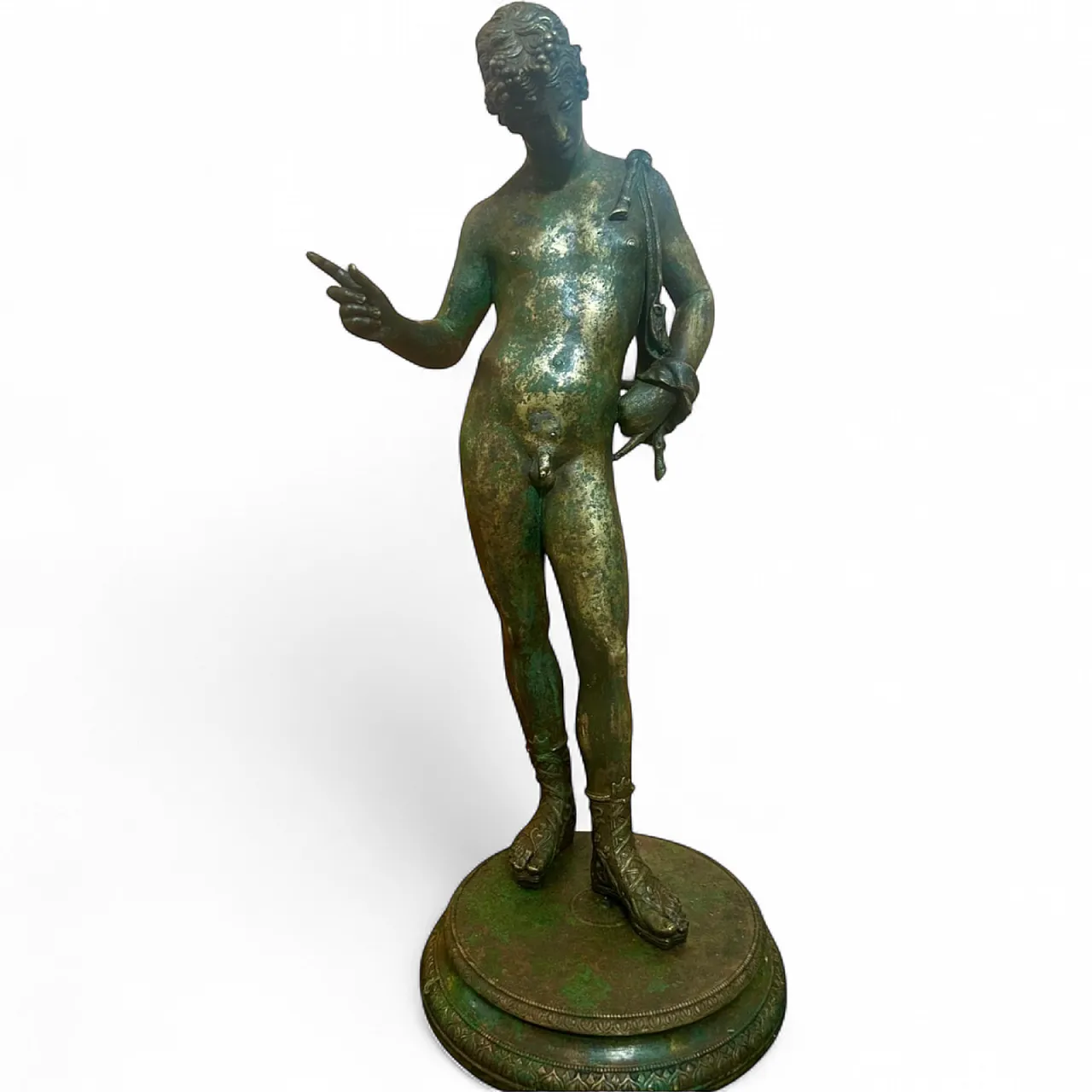 Bronze sculpture Dionysus, so called Narcissus, 19th century 10