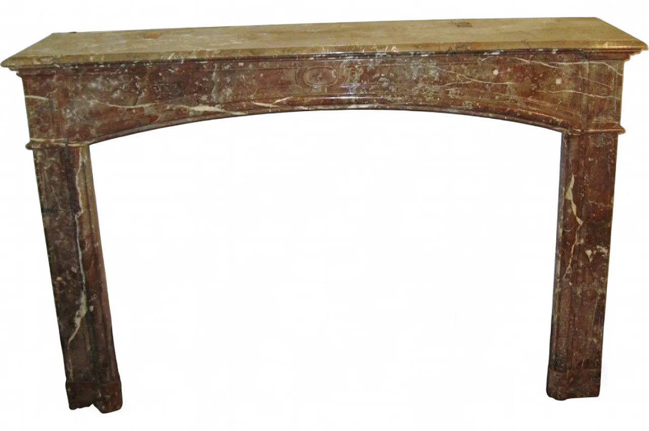 Fireplace in Belgian breccia marble, 29th century 12