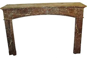 Fireplace in Belgian breccia marble, 29th century