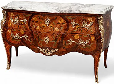 French Napoleon III chest of drawers, 20th century